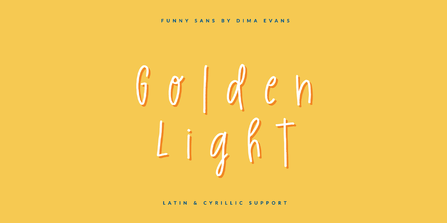 Шрифт Golden Light